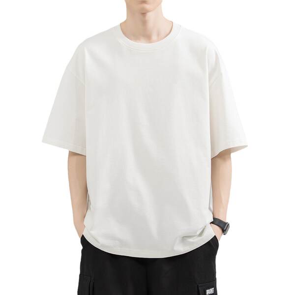 Camiseta masculina de algodão
