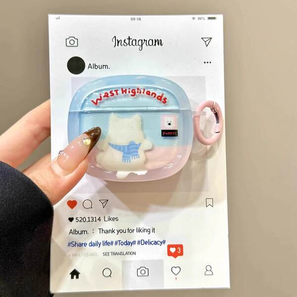 AirPods 1 / 2 protector de fones de ouvido para animais de estimação adoráveis AirPods 3 Advanced Pro2 Cartoon 4