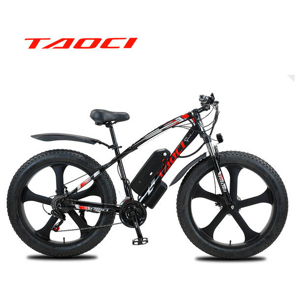 Bicicletas de aço de carbono de 26 polegadas de alta velocidade de 48V de assistência de praia 4 0 pneus snowmobile
