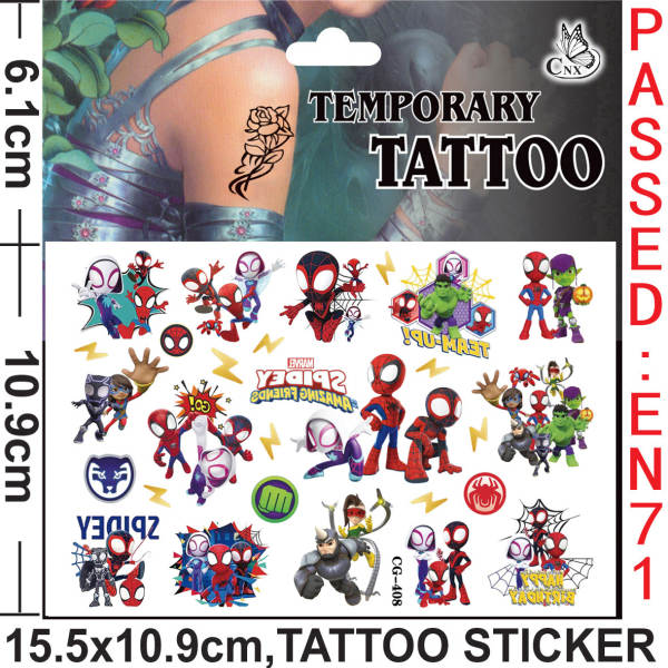 Tatuagem Temporária de Spiderman