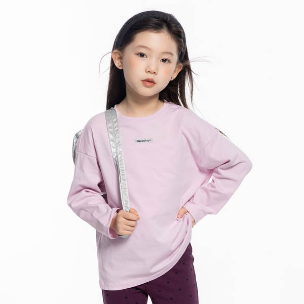 T-shirt de algodão puro miu para meninas T-shirt de algodão puro miu para meninas 2025 primavera nova versão coreana para meninos simples e relaxante
