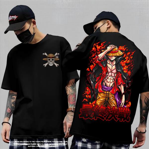 Camiseta Luffy de Algodão