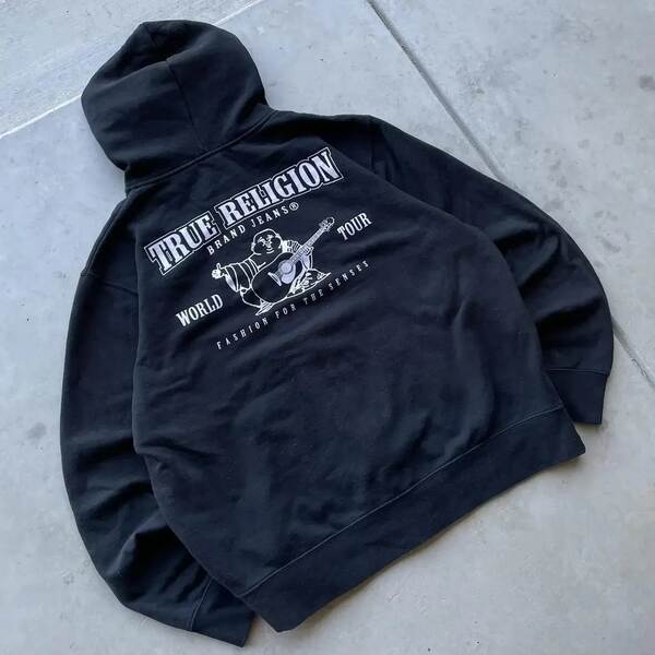TRUE RELIGION T-Shirt Cross Border Revival Y2K High Street T-Shirt T-Shirt T-Shirt Homem e Mulher