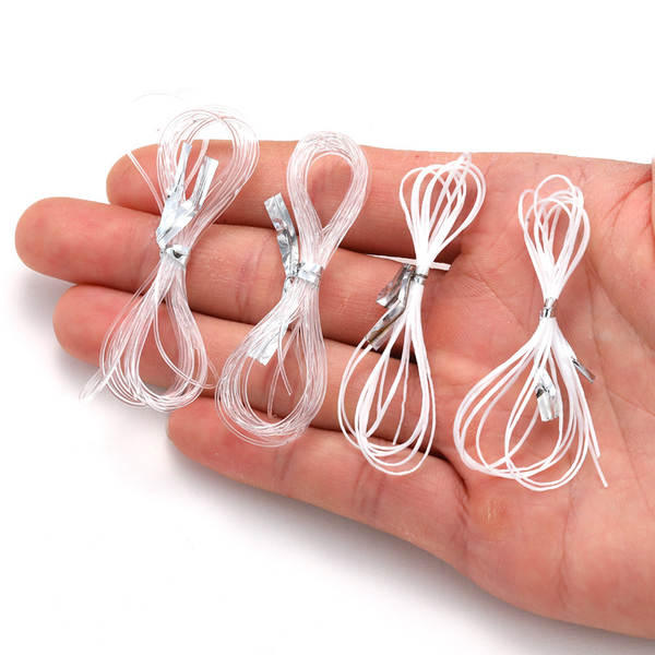 Cordão de Contas de Cristal Branco