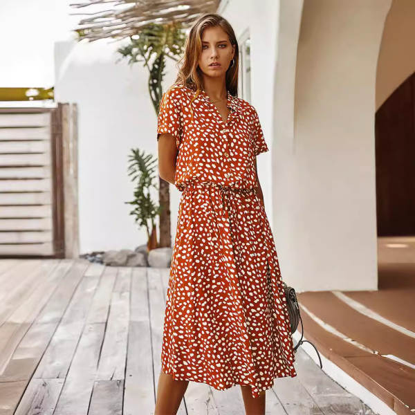 Vestido da Amazon para o verão de 2026 com mangas curtas