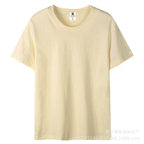 Vestido de verão de algodão curto T-shirt para meninos adolescentes meia-mancha 200 gramas peso pesado de verão de lazer relaxante