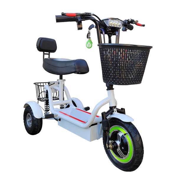 Carro elétrico de três rodas 12 polegadas Novo Homens Mulheres Adultos Velho Carro Fold Mini Pequeno Carro de três rodas