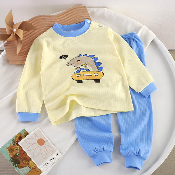Conjunto de pijama de algodão para crianças