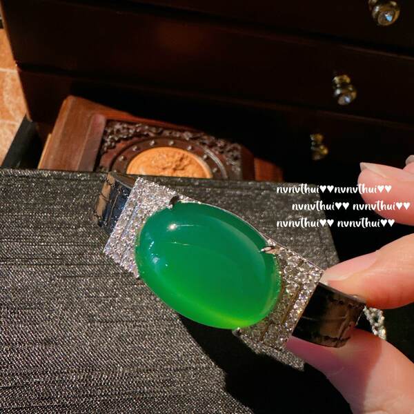Pulseira e Colar de Jade Verde