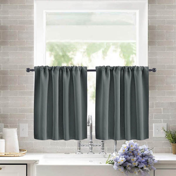Novas cortinas transfronteiriças de cortinas curtas de alta precisão de cor pura cortinas de cozinha cortinas separadas cortinas de café
