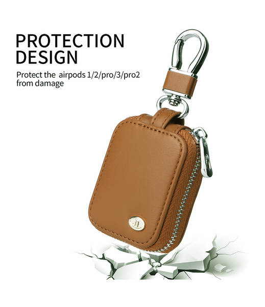 Aplicável Apple Airpods3 Bluetooth protector de casca de couro Airpods 3a geração protector de fones de ouvido Pro2