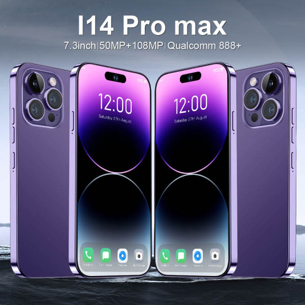 Transfronteiriço i14 ProMax smartphone de 7,3 polegadas de unidade de comércio exterior (16 + 1 TB) fabricante de origem