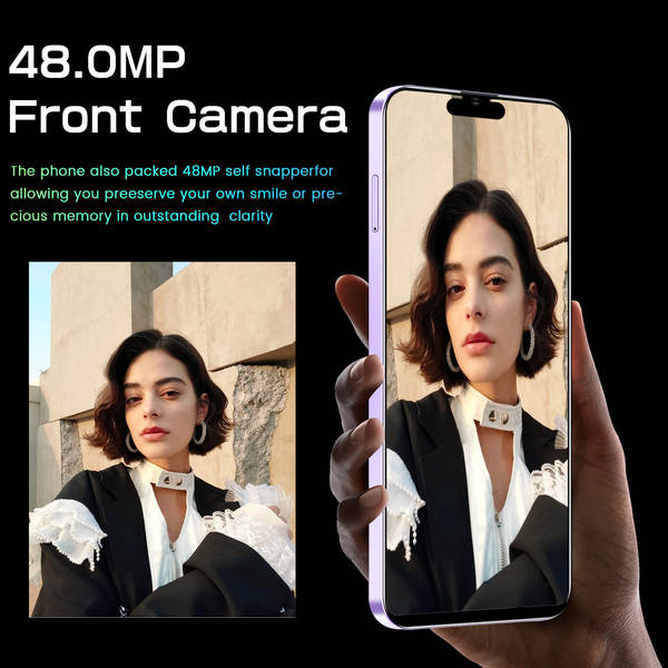 Transfronteiriço I14 ProMax Smartphone 7.3 polegadas grande ecrã Android celular de origem fábrica de baixo preço TK substituível