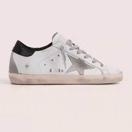 Sapato casual branco de couro