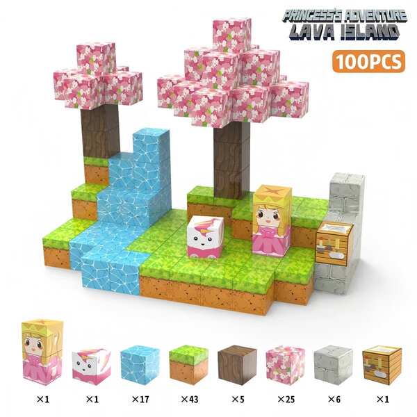 Amazon Magnetic Buiding Cubes Brinquedos de Construção Magnética