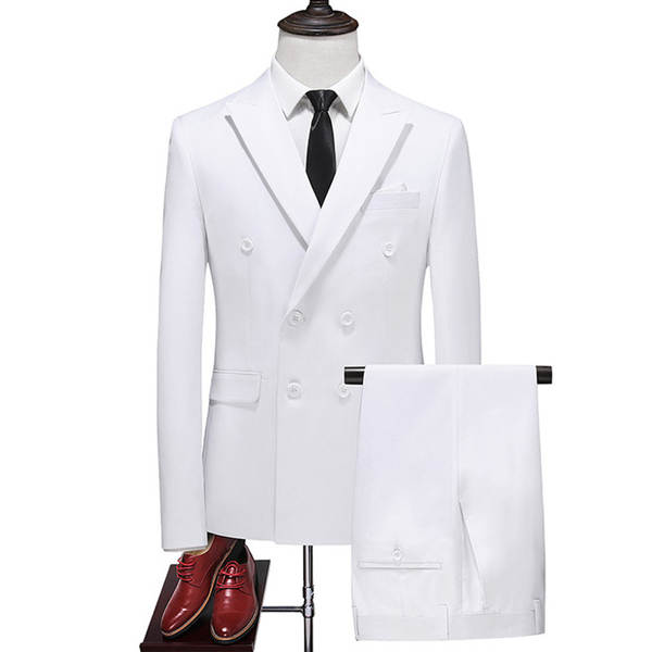 Vestido duplo de dois pedaços de roupa transfronteiriça puro para homens 7110 de vinho vermelho