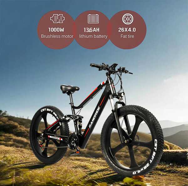 Uma bicicleta elétrica de 21 ciclos de velocidade única para escalada de montanha ajuda a atravessar o campo