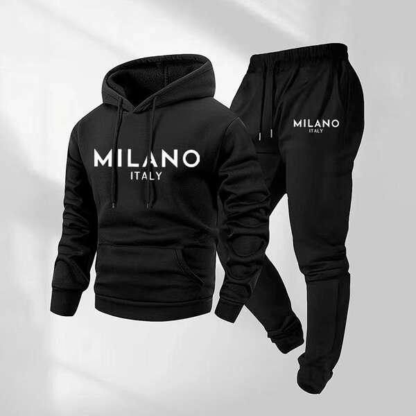 Camiseta de corrida de inverno e calça de corrida de inverno para homens 2 peças