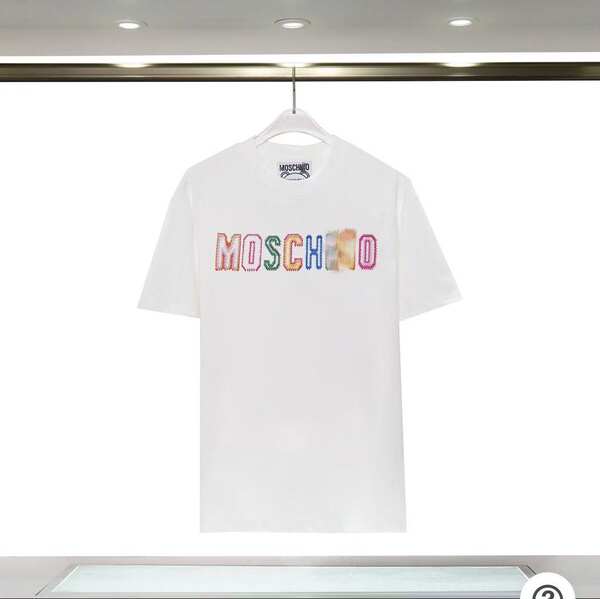 Versão correta 2025 Moody's Moss Pequeno Urso Impressão Logo Coroa Coroa Curta T-Shirt Homem Novo Modelo