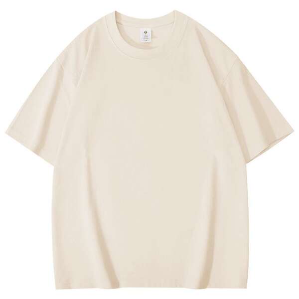 T-shirt de algodão curto personalizado padrão de logotipo de roupa de trabalho de casaco de algodão 220 gramas transfronteiriço comércio exterior atacado