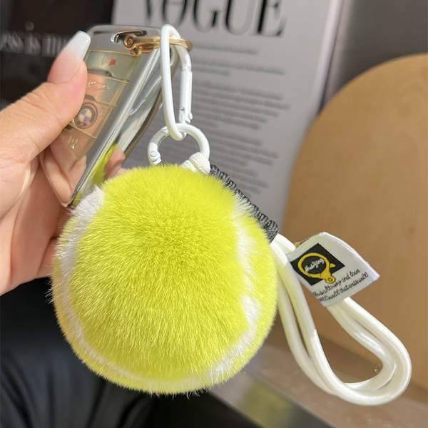 Pendente de Pelúcia de Coelho para Chave