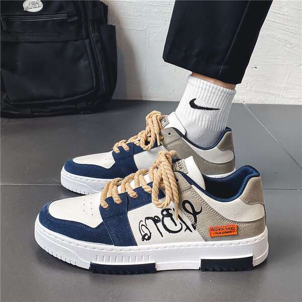 Sapatos masculinos Outono 2024 Novo Modelo Estudante Tendência 100 Sapatos de esportes de estimação Verão Sapatos de esportes de estimação Designer de esportes japoneses