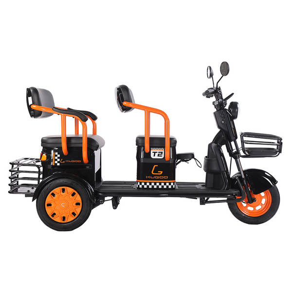 KUGOO T2 triciclo elétrico 500W 60V 60KM faixa de rodagem motorizada triciclo 3 rodas