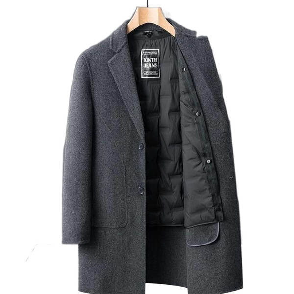 Casaco de lã masculino