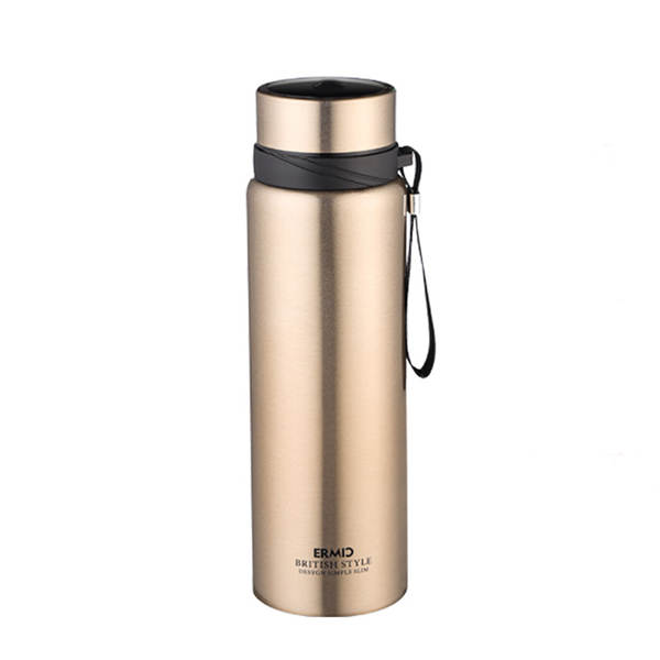 Taça de aquecimento de grande capacidade de aço inoxidável exterior portátil de torneira de turismo pendura de torneira de esportes personalizável de garrafa de aquecimento de logotipo
