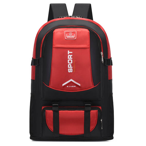 Mochila de viagem masculina com dois ombros de grande capacidade de viagem ao ar livre mountain climbing mochila feminina à prova d'água caminhada expansão de mochila