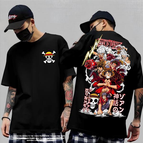 Camiseta Luffy de Algodão