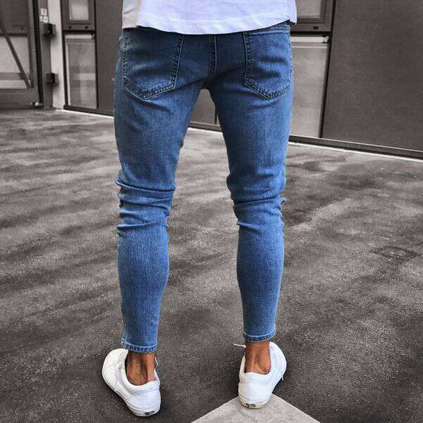 Jeans masculinoswisheBay Pequenos Pés Quente Venda de Calças masculinasJeans 4X Bandeira Transfronteiriça LS