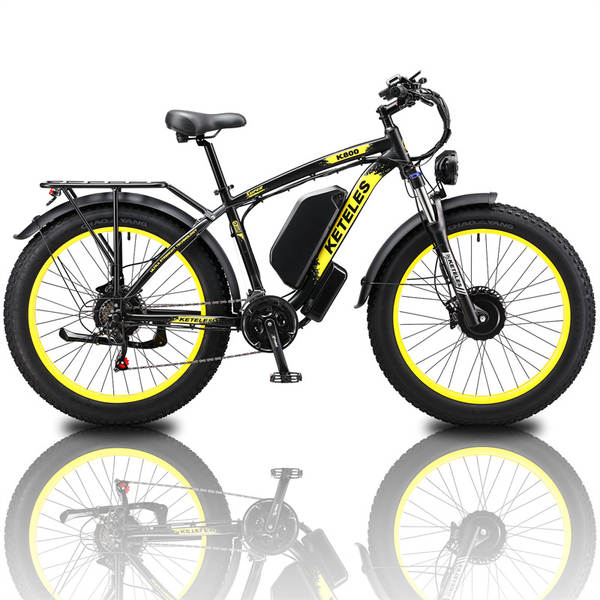 Distribuição estrangeira K800 bicicletas elétricas de dois motores Auxiliares de liga de alumínio Auxiliares de travagem de óleo Auxiliares de liga de alumínio