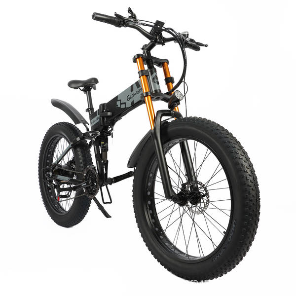 Exportação transfronteiriça de bicicletas elétricas portáteis dobráveis para esportes ao ar livre 26 polegadas para carros elétricos gordurosos