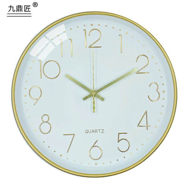 Relógio de relógio de 12 polegadas da fábrica de relógios de varejo de relógio de pedras modernas simples de plástico sala de estar digital clock