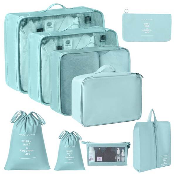 Bolsa de viagem da Amazon 7 peças de bagagem ao ar livre bolsa de distribuição multifuncional de maquiagem de roupas