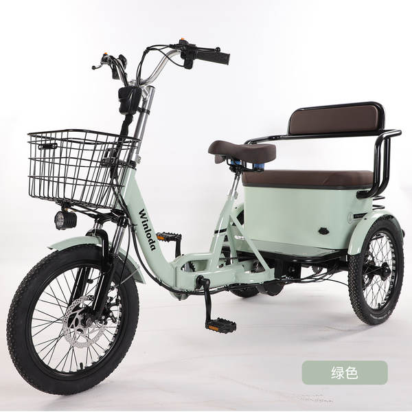 Caminhão elétrico de três rodas para crianças e adultos com bicicleta de três rodas.