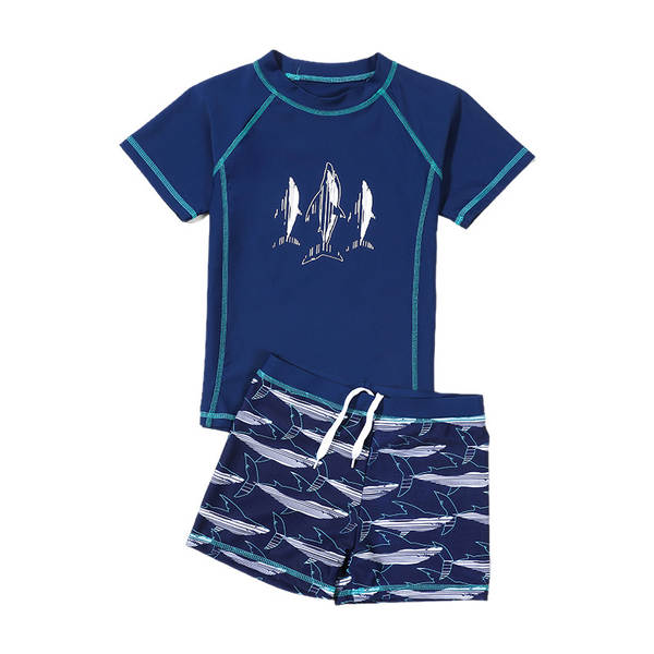 Conjunto de bermuda de natação para menino