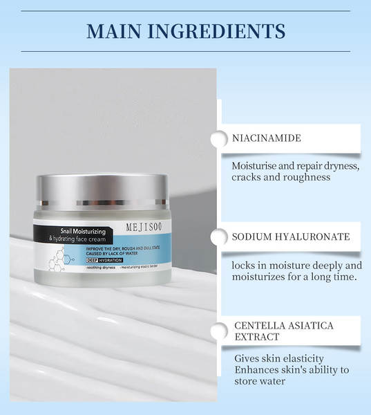 Moisturizing & Hydrating Face Cream para o rosto