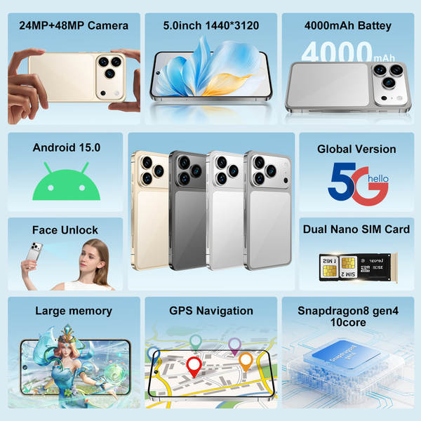 Telemóvel transfronteiriço i17pro max telemóvel inteligente 4,5 polegadas 4g telemóvel de comércio exterior 2+16G memória novo explosivo