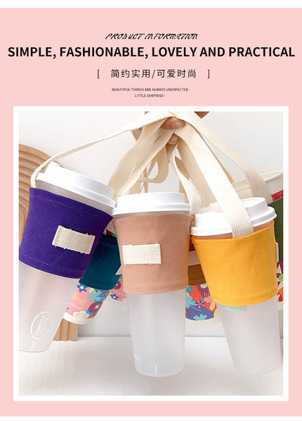 Bolsa de Tecido para Copos de Café