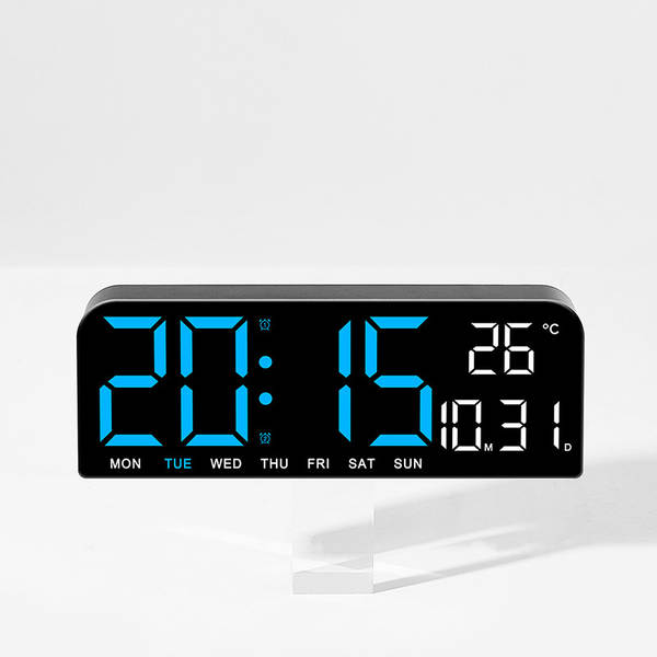 Novo relógio de tela grande simples de LED Relógio de mesa criativo de tamanho grande de relógio de mesa pendurável 0707