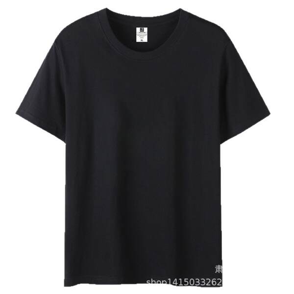 Vestido de verão de algodão curto T-shirt para meninos adolescentes meia-mancha 200 gramas peso pesado de verão de lazer relaxante