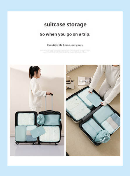 Kit de Organização de Viagem 7 Peças