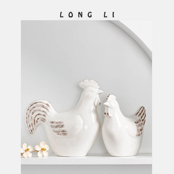 Lonely cerâmica frango frango moderno simples pedaços criativos casa sala de estar decoração de escritório
