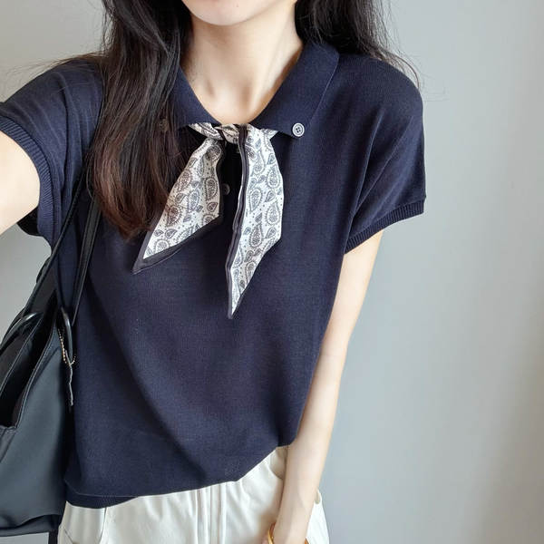 Camisa curta feminina de linho