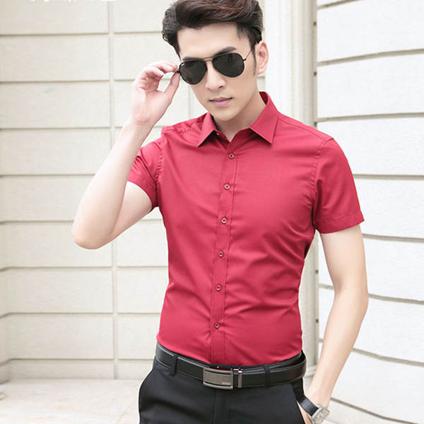 T-shirt masculino profissional nova camisa masculina de pulseira curta camisa branca de negócios camisa masculina fábrica vácuo anúncio atacado