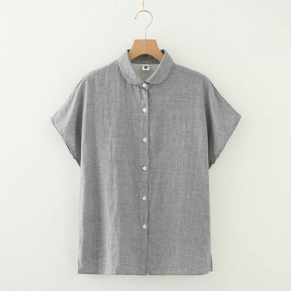 Blusa feminina de algodão sem mangas