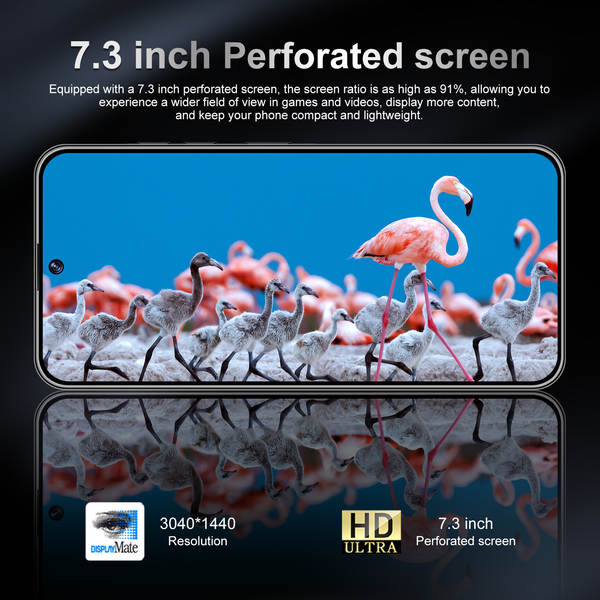 Novo Spark 40 Pro perforado 7.3 grande ecrã Android 14 comércio exterior explosivos em dinheiro 5G smartphone transfronteiriço