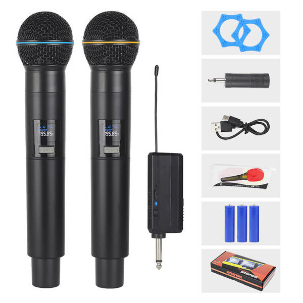 Carregador de microfone sem fio para duas casas de cartão de som KTV palco de transmissão ao vivo K-Song V-Song profissional portátil